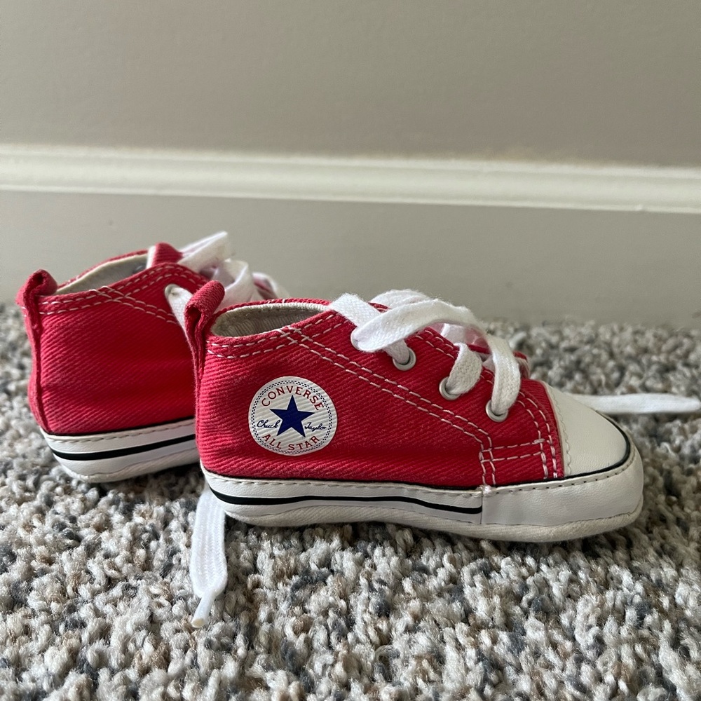 Converse Kids Sneakers in Bold Red